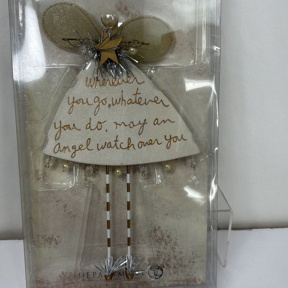 Dept 56 Sandra Magsamen Artful Angels Gold 89723 Heart of Holidays Art 7" Tall